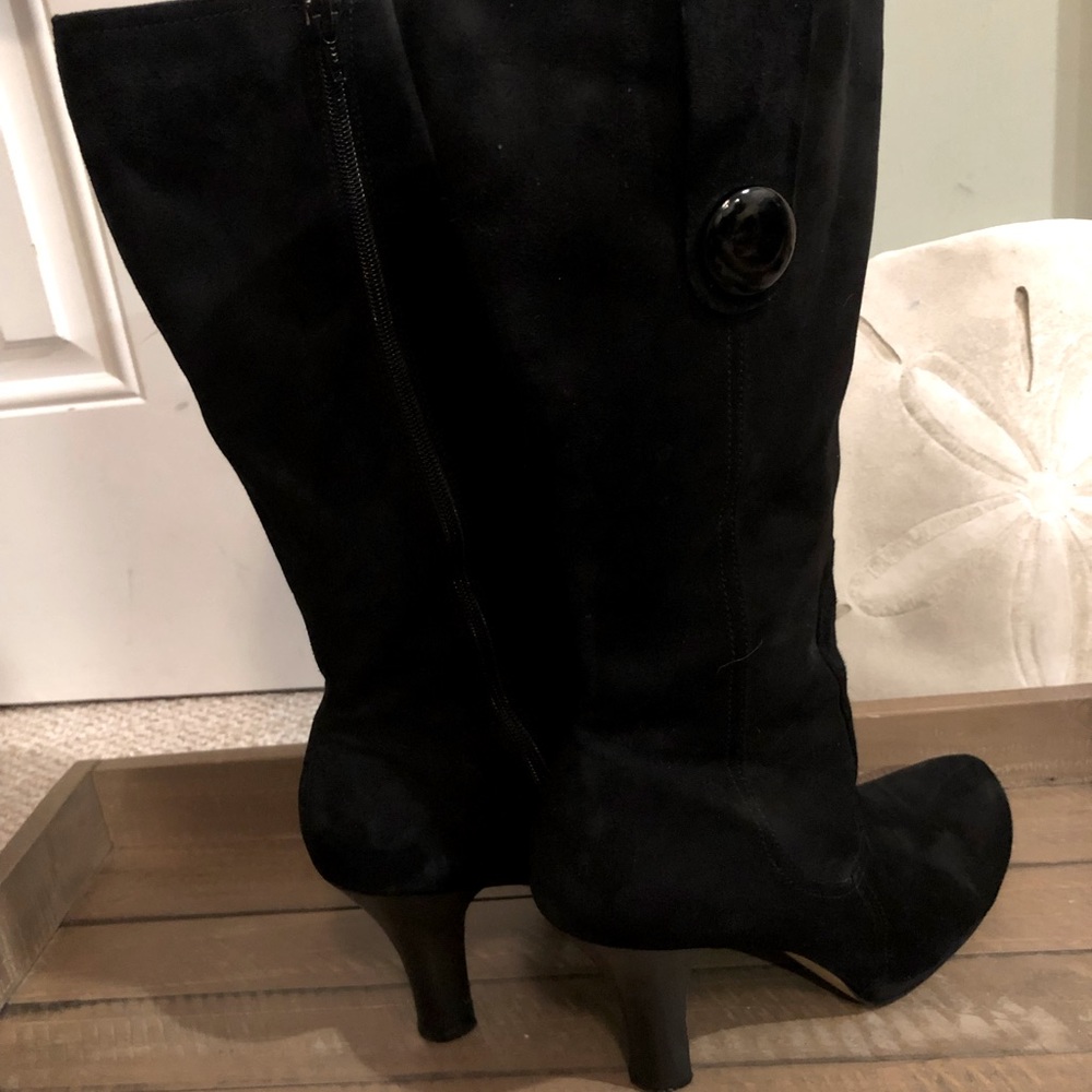 Franco Sarto Black Suede Size 11M Women’s Boots Excellent used condition